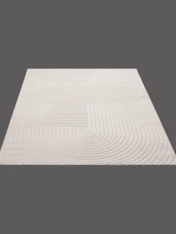 Flachgewebe Outdoor Teppich Santo Plus in Creme