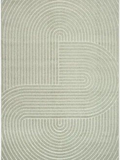 Flachgewebe Outdoor Teppich Santo Plus in Grün