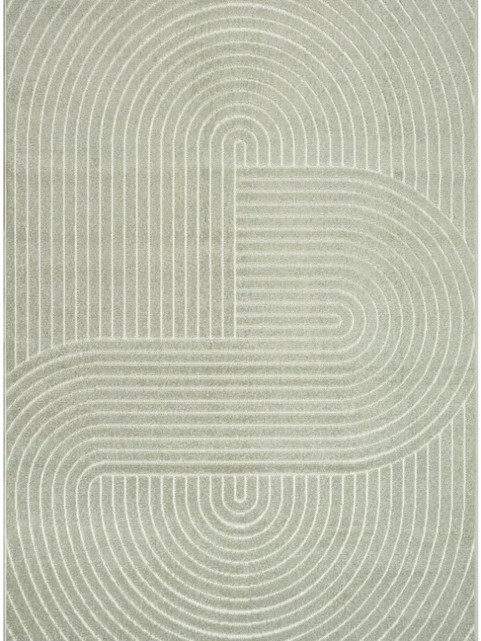 Flachgewebe Outdoor Teppich Santo Plus in Grün