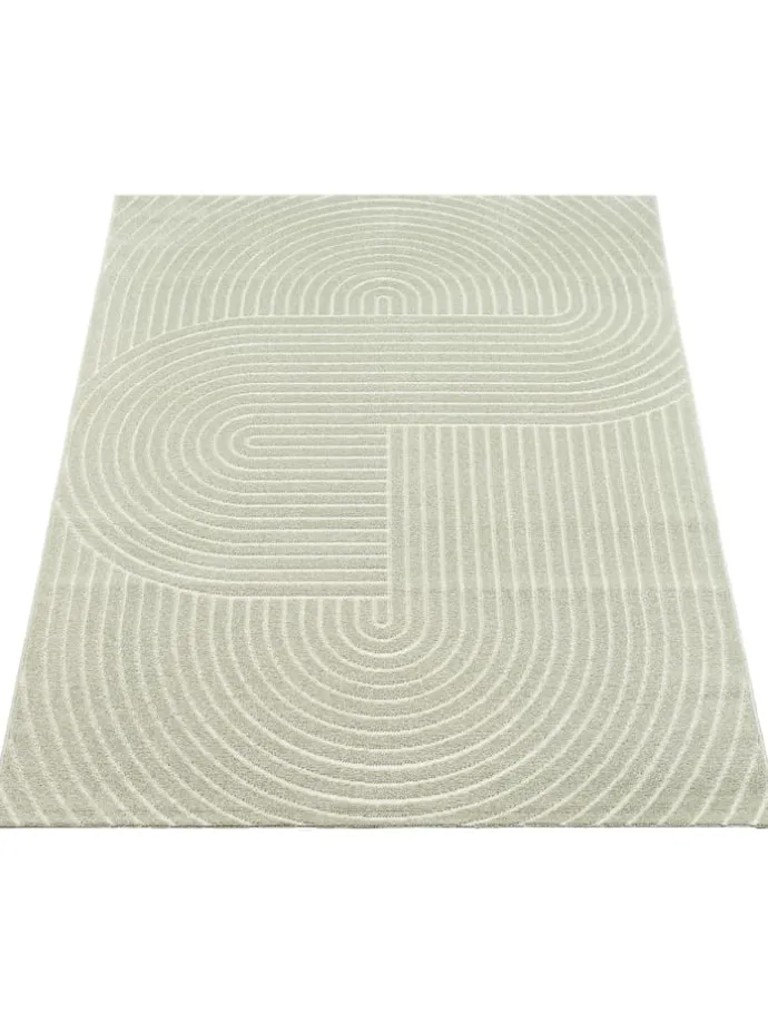 Flachgewebe Outdoor Teppich Santo Plus in Grün