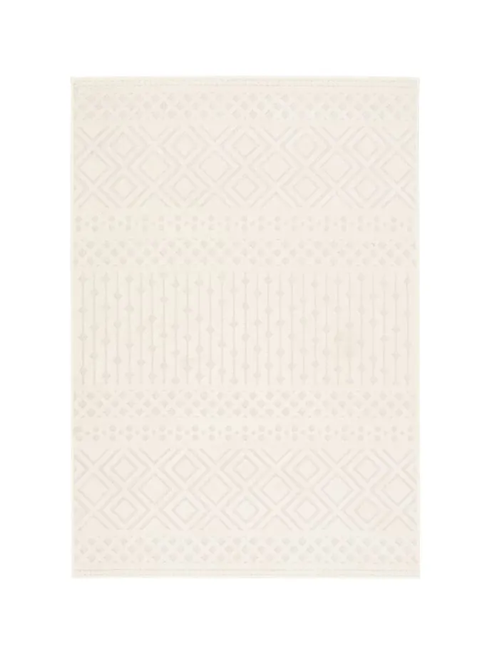 Flachgewebe Teppich Sevilla in Creme