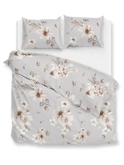 Flanell-Bettwäsche-Set ''Elara'' in Grau