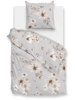 Flanell-Bettwäsche-Set ''Elara'' in Grau