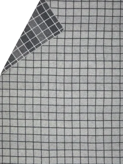 Flanelldecke "Silvretta - Karo" in Grau