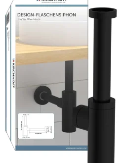 Flaschensiphon in Schwarz