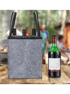 Flaschentasche in Anthrazit