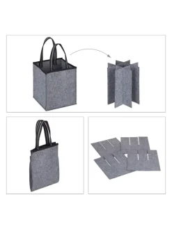 Flaschentasche in Anthrazit