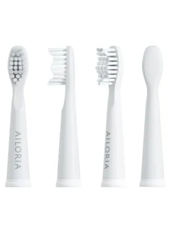 FLASH TRAVEL Ersatzbürstenköpfe 6er Set in weiß