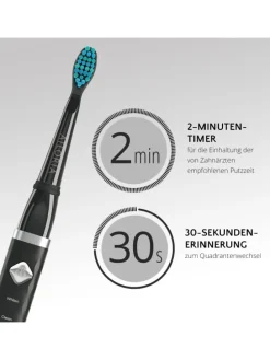 FLASH TRAVEL USB-Schallzahnbürste in schwarz