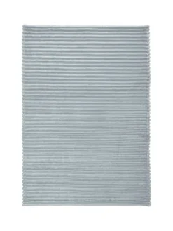 Fleece, Microfaser Wohndecke 2er-Pack Aosta in silbergrau