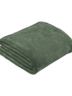 Fleece, Microfaser Wohndecke Amarillo in salbei