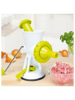 Fleischwolf in Grün/ Weiß - (B)20 x (H)22 x (T)12 cm