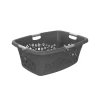 Flowers Wäschekorb 50l mit 4 Griffen, Kunststoff (PP) in Anthrazit