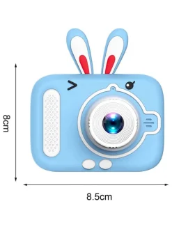 Fotokamera in Hellblau