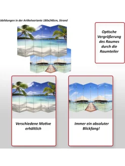 Foto-Paravent Bagheria, 180x240cm, Orchidee