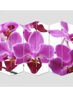 Foto-Paravent Bagheria, 180x240cm, Orchidee