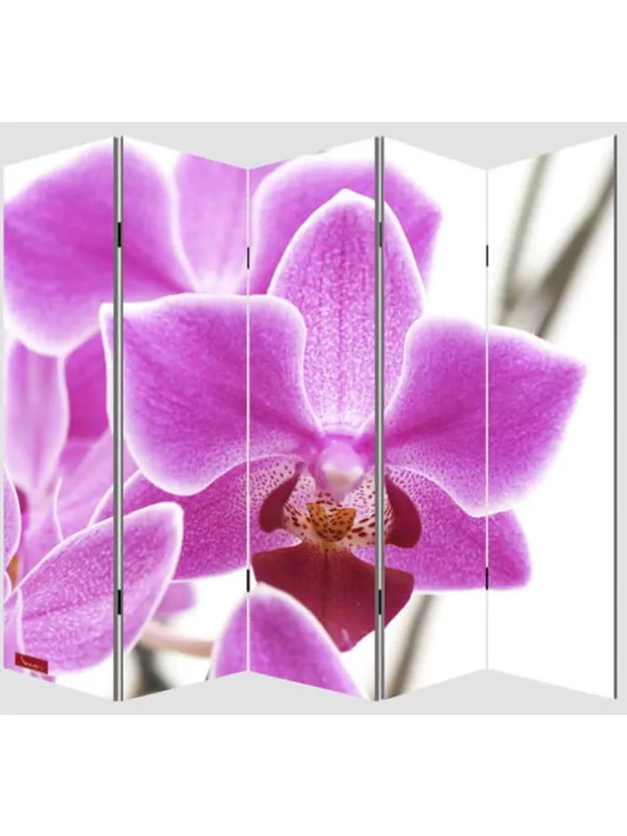Foto-Paravent Bagheria, 180x200cm, Orchidee