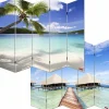 Foto-Paravent Bagheria, 180x200cm, Strand