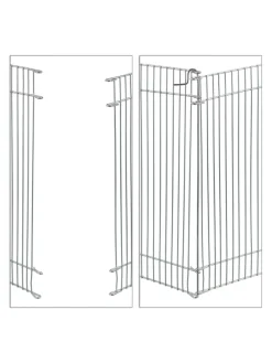 Freilaufgehege Kleintiere in Silber - (H) 27 cm