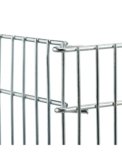 Freilaufgehege Kleintiere in Silber - (H) 27 cm