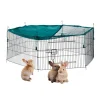 Freilaufgehege mit Netz-Abdeckung in Grün - Ø 110 cm