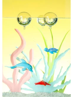 Freischwimmer ''Delphin'' in Blau - (L)15 cm