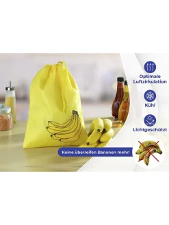 Frischhaltebeutel in Gelb - (B)27 x (H)37 cm