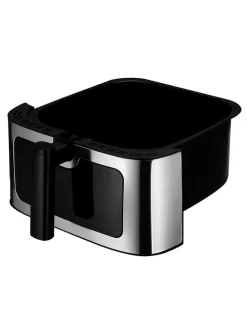 Fritteuse in Schwarz/ Silber - 8 l