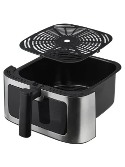 Fritteuse in Schwarz/ Silber - 8 l