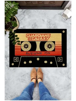 Fußmatte in Schwarz/ Bunt