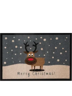 Fußmatte "Printy" in Beige/ Grau