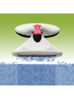 Fusselentferner in Rosa/ Weiß - (B)20 x (H)5 x (T)12 cm