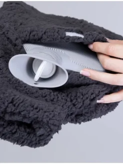 Fußwärmer Wärmflasche für die Füße - 2 in1 in anthrazit