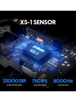 Gaming Gears X2A v3 ES kabellose Maus 32000 DPI 750 IPS XS-1-Senso black