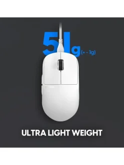 Gaming Gears X2H Gaming-Maus kabelgebunden 26000 DPI PAW3395-Sensor weiß