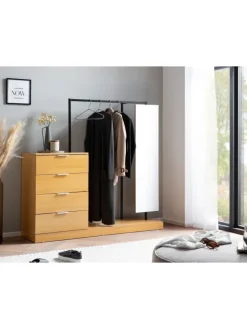 Garderobe Eiche-Dekor 145x138x40,5 cm Flurgarderobe Modern,