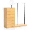 Garderobe "FB100016" in Braun /