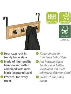 Garderobe in Hellbraun - (B)33 x (H)14 x (T)6 cm