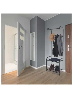 Garderobe in Schwarz