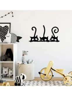 Garderobe in Schwarz - (B)60 x (H)37 cm