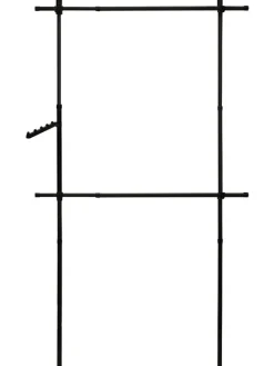 Garderobe in Schwarz - (B)112 x (H)278 cm