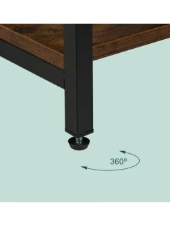 Garderobe in Schwarz/ Braun - (B)94,5 x (H)180 x (T)40 cm