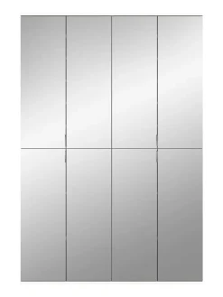 Garderobenkombination (B/H/T: 122x193x34 cm) in weiß