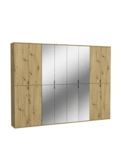 Garderobenkombination (B/H/T: 244x193x34 cm) in Artisan Eiche Nachbildung