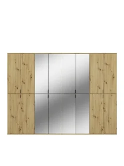 Garderobenkombination (B/H/T: 244x193x34 cm) in Artisan Eiche Nachbildung