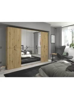 Garderobenkombination (B/H/T: 244x193x34 cm) in Artisan Eiche Nachbildung