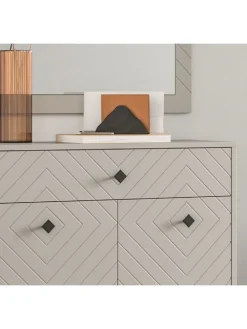 Garderobenschrank (B/H/T: 80x190x35 cm) in sandbeige