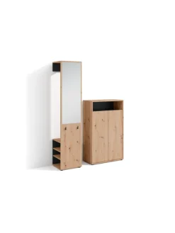 Garderoben-Set Lyon 2tlg. in Eiche-Optik