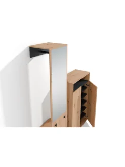 Garderoben-Set Lyon 2tlg. in Eiche-Optik