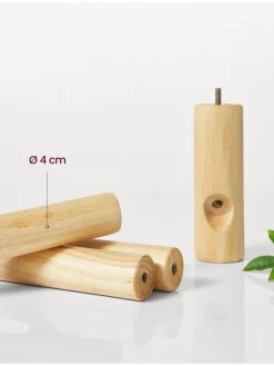 Garderobenständer in Hellbraun - (H)173 cm